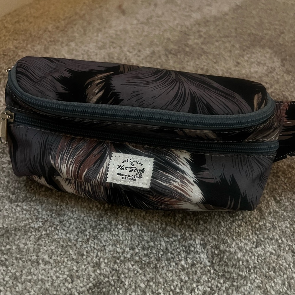 Classic Black and Gray Belt Bag